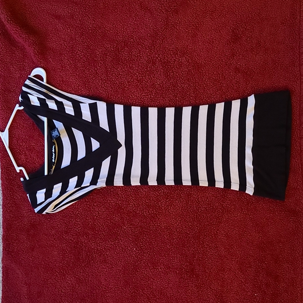 Black & white striped top/or sweater dress